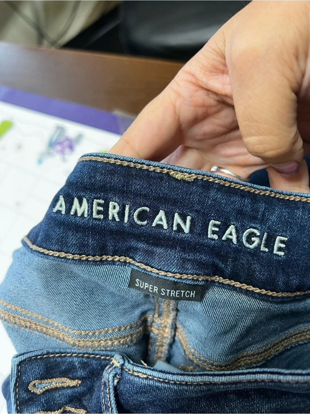 American Eagle Outfitters Dark Blue Flare Jeans